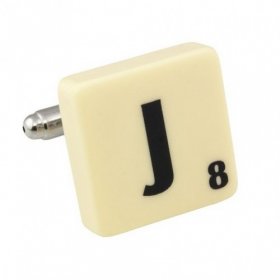 Scrabble Cufflink - Letter J