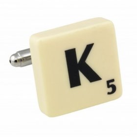Scrabble Cufflink - Letter K