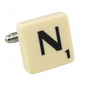 Scrabble Cufflink - Letter N