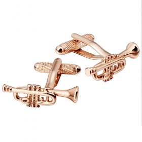 Cufflinks - Trumpet Rose Gold