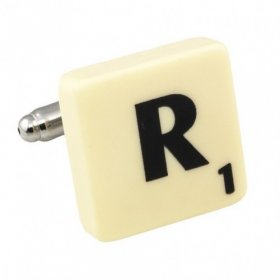 Scrabble Cufflink - Letter R