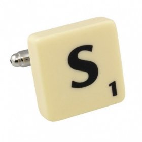 Scrabble Cufflink - Letter S