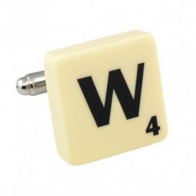 Scrabble Cufflink - Letter W