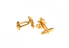Cufflinks - Anchor and Chain Gold