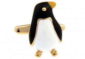 Cufflinks - Penguin Gold