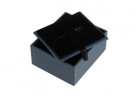 Premium Blue Cufflink Box