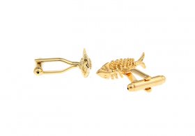 Cufflinks - Fish Gold