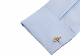 Cufflinks - Fish Gold