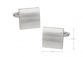 Cufflinks - Silver Square Design