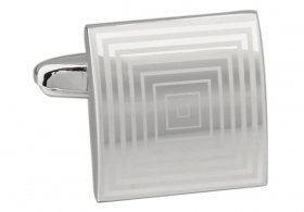 Cufflinks - Silver Square Design