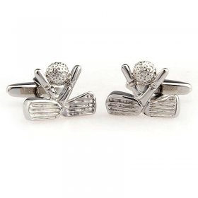 Cufflinks - Golf Clubs and Ball