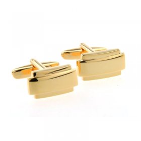 Cufflinks - Gold Rectangles