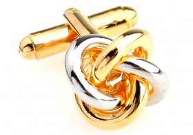 Cufflinks - Gold & Silver Knots