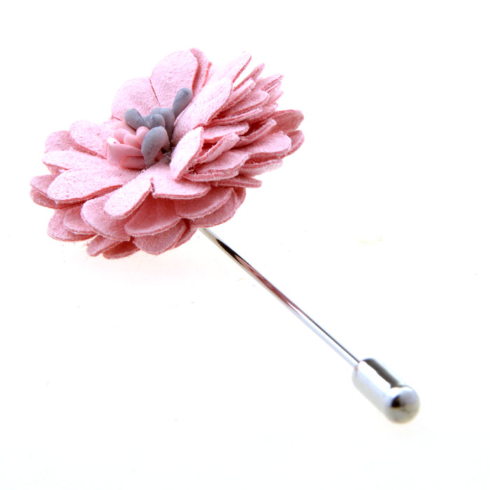 Lapel Pin Flower Pink