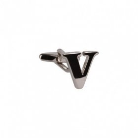 Letter V Cufflink