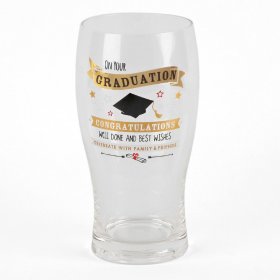 Signography Gold Beer Glass - Graduation