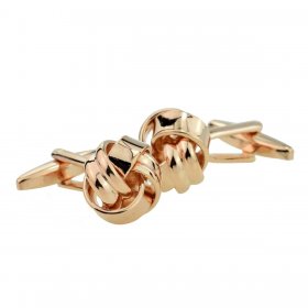 Cufflinks - Rose Gold Knot