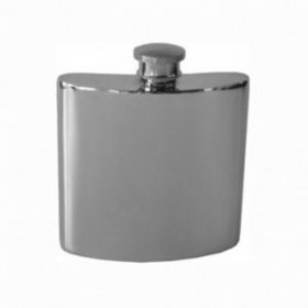 Hip Flask Pewter Plain 4oz