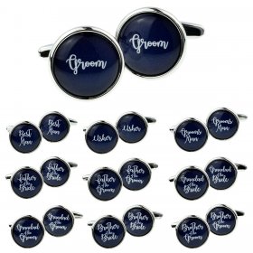 Cufflinks - Navy Blue Groom