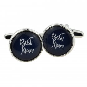 Cufflinks - Navy Blue Best Man