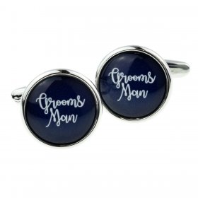 Cufflinks - Navy Blue Groomsman