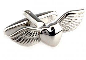 Cufflinks - Winged Heart