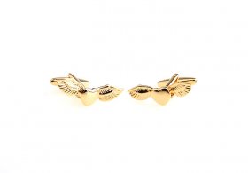 Cufflinks - Winged Heart Gold