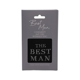 Amore Gift Boxed 'The Best Man' Socks