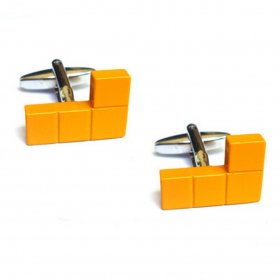 Cufflinks - Tetris Block Yellow