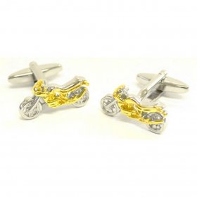 Cufflinks - Motorbike 2 Tone 