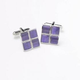 Cufflinks - Purple Squares