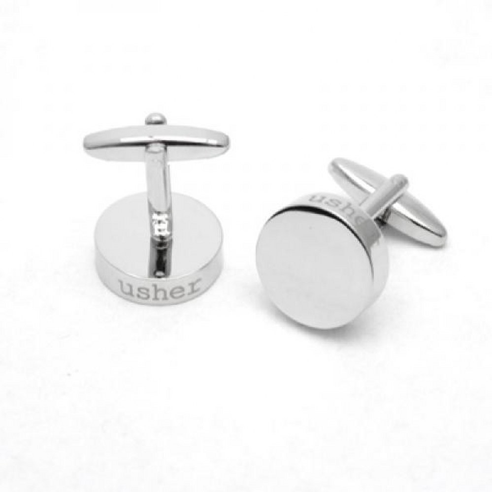 Cufflinks - Laser Edged Usher Wedding - Cufflink Superstore Ireland ...