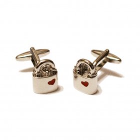 Cufflinks - Locked in Love Padlocks