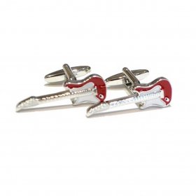 Cufflinks - Guitar Red, High Detail