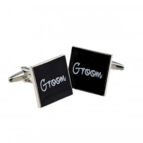 Cufflinks - Black Square Groom