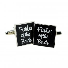 Cufflinks - Black Square Father of the Bride