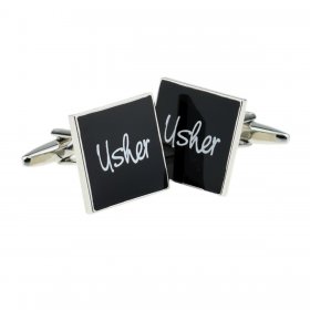 Cufflinks - Black Square Usher