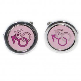 Cufflinks - Pink Female Signs