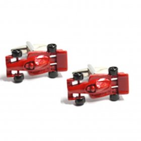 Cufflinks - Red Racing Car