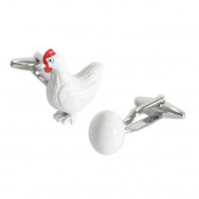 Cufflinks - Chicken and Whole Egg