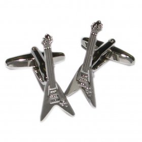 Cufflinks - V Shaped Electric Guitar