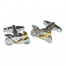 Cufflinks - Motorbike 2 Tone 