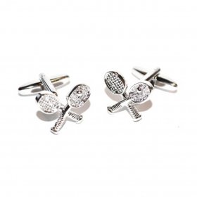 Cufflinks - Crossed Tennis Rackets