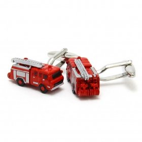 Cufflinks - Fire Engine Coloured