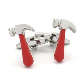 Cufflinks - Hammer Red Handle