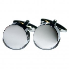 Cufflinks - Round Chunky Plain