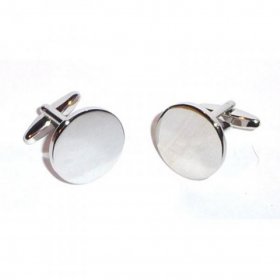 Cufflinks - Round Plain 20mm