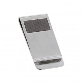 Money Clip - Stratton Chrome Plated Carbon Fibre Money Clip 