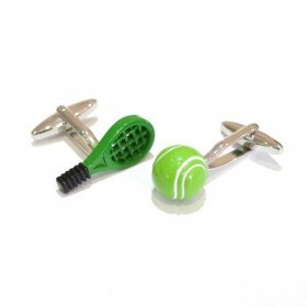 Cufflinks - Tennis Ball and Racket