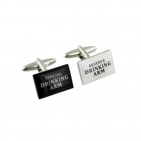 Cufflinks - Rhodium Plated "Reserve/Official Drinking Arm"